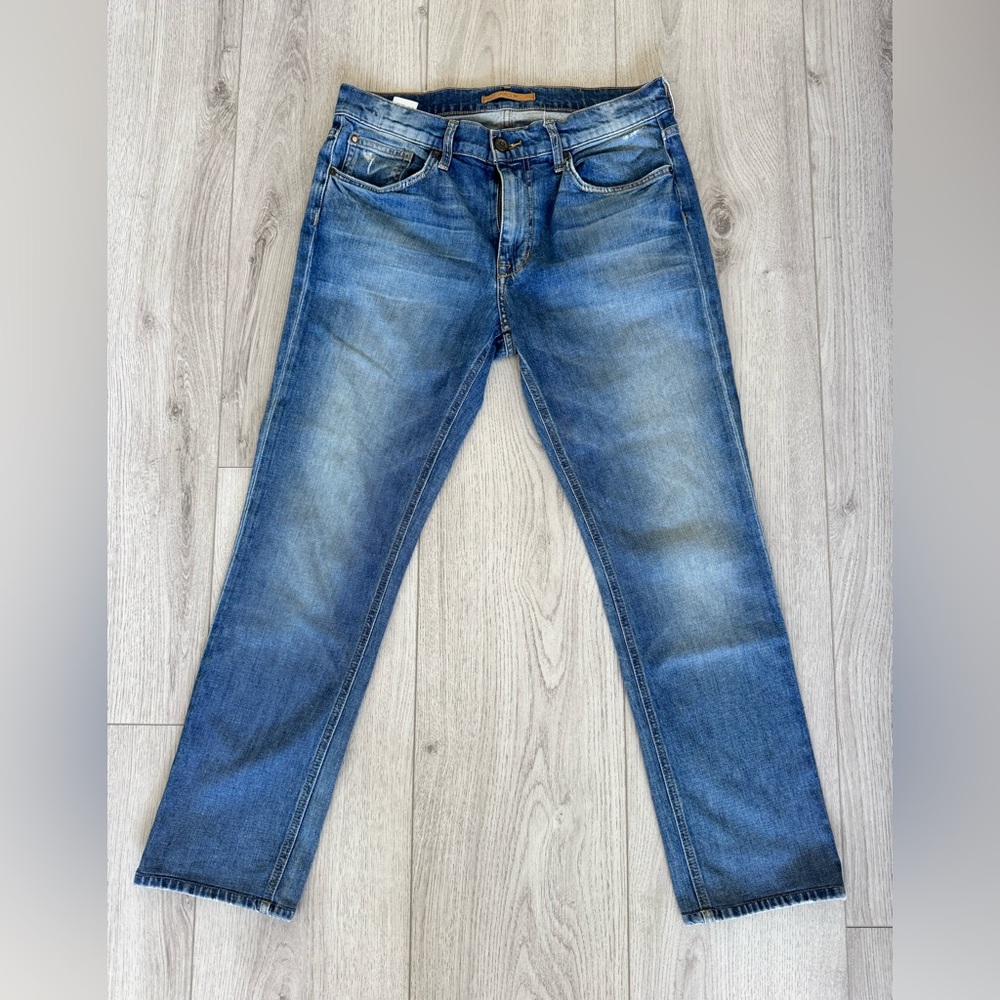 Joe's The Brixton Jeans Blue Straight-Leg, Size 32/30.